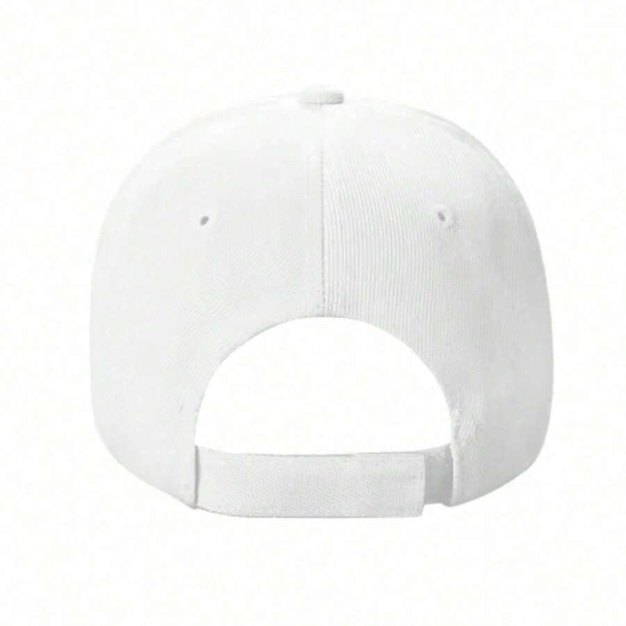 White Baseball Cap Adjustable Sun Protection Hat For Men And Women