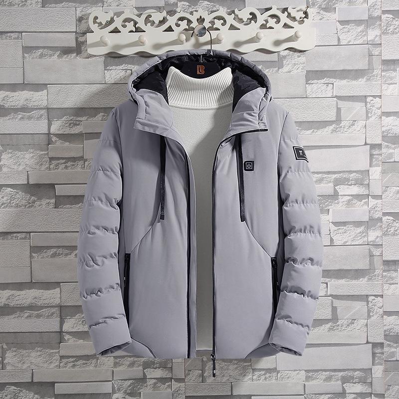 Unisex USB Heated Hoodie - Solid Color, Intelligent Temp Control for Autumn/Winter