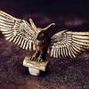 1 Pezzo Statua Animale in Ottone Vintage Statuette Civetta Volante Rame Antico Decorazione per la Casa Piccoli Ornamenti Decorazione Scrivania Ufficio Artigianato