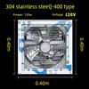 304 Stainless Steel Negative Pressure Fan Industrial Exhaust Fan Farm Ventilation Fan Workshop Factory Powerful Exhaust Fan