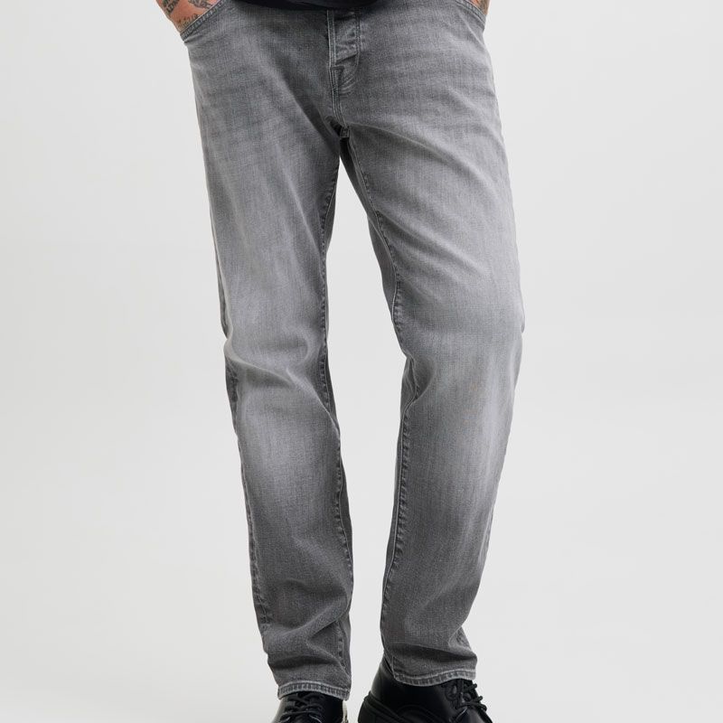 Schmal zulaufende Jeans mike black denim Herren JACK & JONES