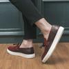 Fashion 2025 New Men's Big Size 38-48 Tassel Loafers British Style Casual Shoes Genuine Leather Slip-On Non-Slip Sole Fashion Footwear