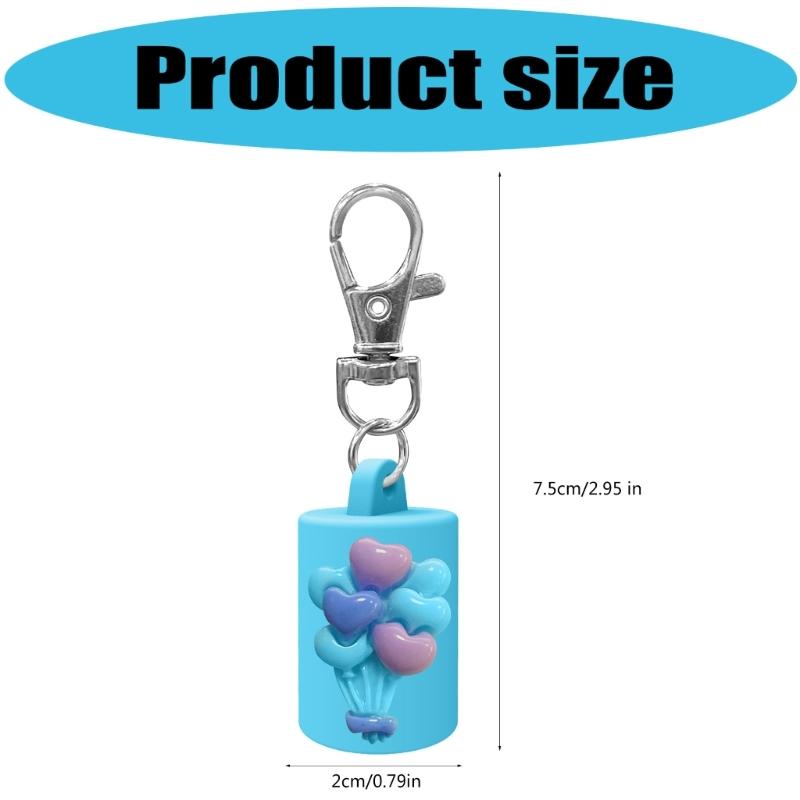 Multipurpose Lip Balm Keychain Holder Attachable Clip For Keys Or Bags Hassle Free Application
