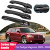 Carbon Fiber Door Handle Cover for Dodge Magnum 2005 2006 2007 2008 Car External Accessories Gadget Decoration Styling Stickers
