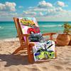 1Pc Cars Compilation Beach Towel, Quick Dry, Multi-Use for Beach Pool Gym Yoga Home Travel, Christmas, Halloween, Xmas Gift M928137