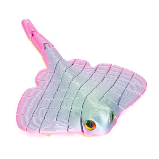 Figurinha de Peixe-Morcego Impressa em 3D Modelo de Animal Marinho Colecionável para Crianças Adultos Decoração de Mesa Executiva para Casa/Escritório