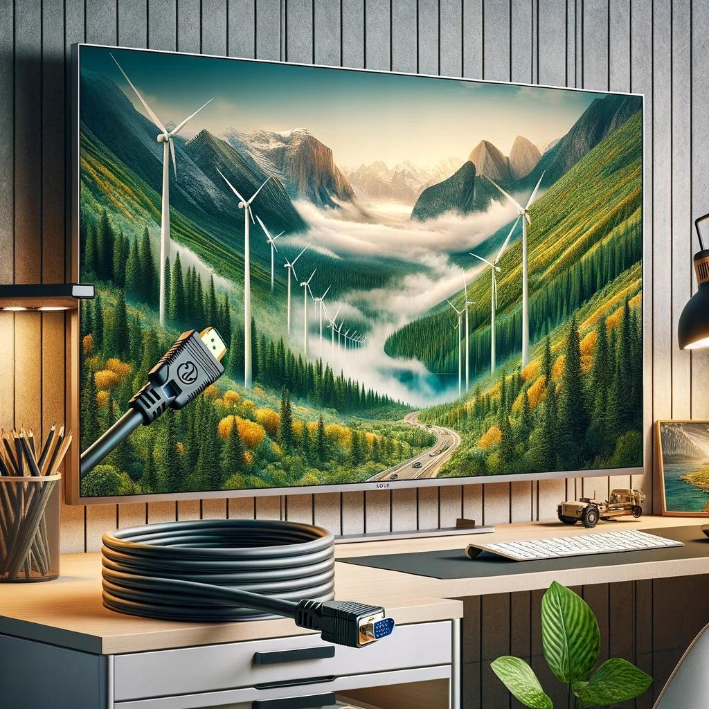 co2 Vga To Hdmi Converter Adapter Full Hd 1080P 60Hz 3M Cable