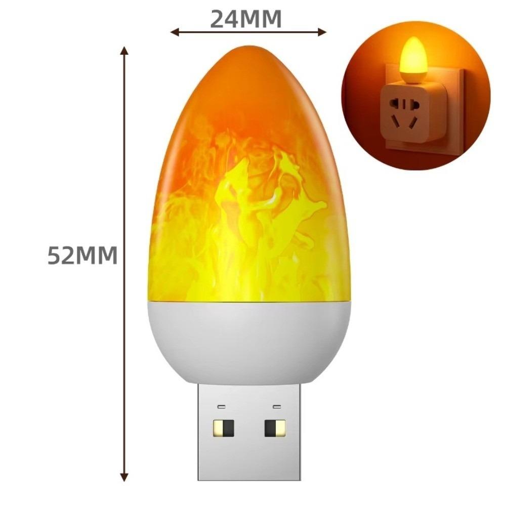 

Gifts USB Candle Lamp Camping Lighting Bedroom Decoration LED Ambient Light Portable Dynamic Flame Lamp