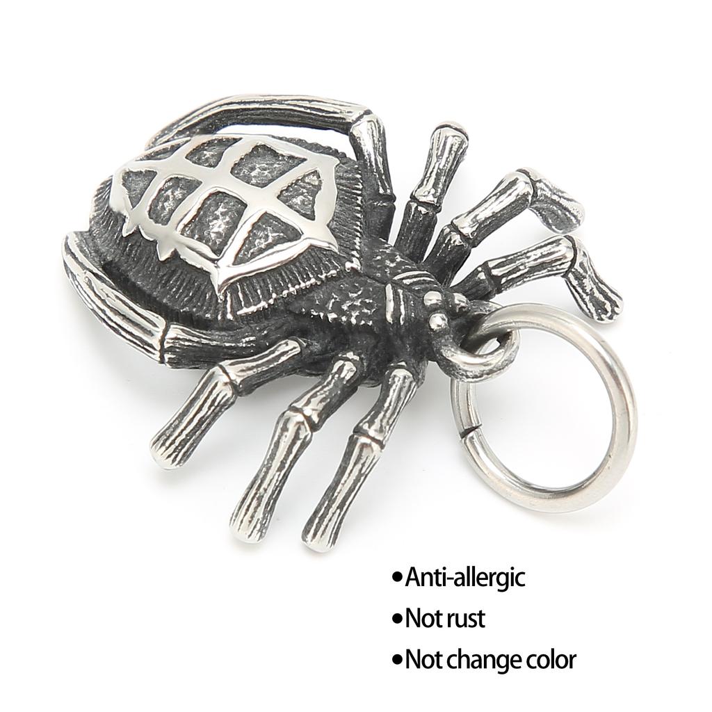 Clip On Charm Pendants Spider Shape Zipper Pendant DIY Jewelry Supplies for Senior