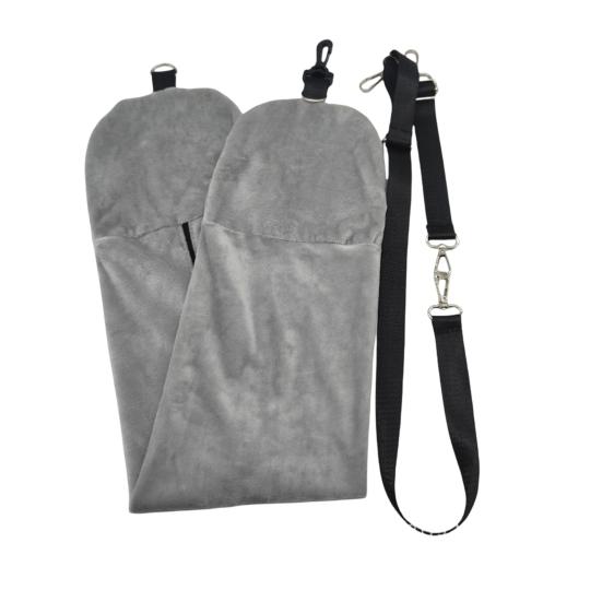 Stuffable Travel Pillow Packable Clothes Fillable Storage Bag Portable Soft Velvet Neck Pillow Case Cover Airplane Travel Essentials