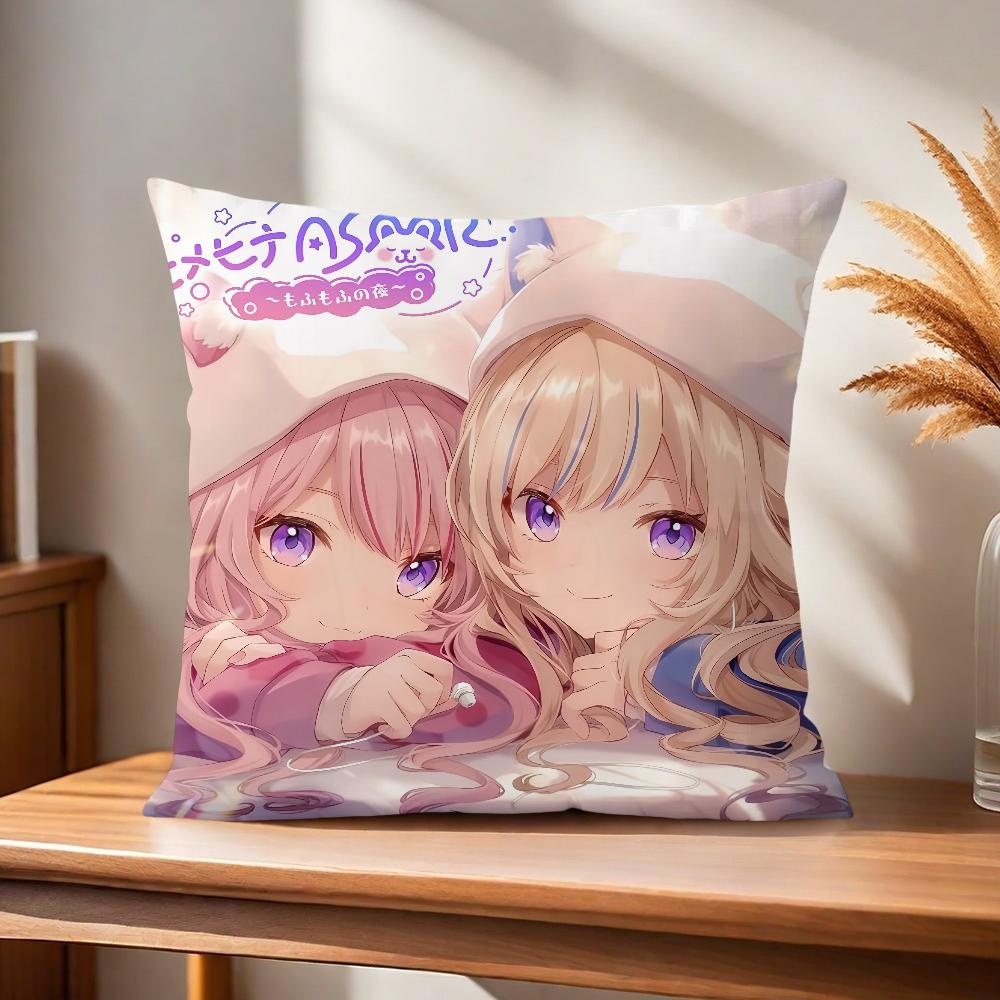 h-HIMEHINA Cushion Cover Comfortable Soft Pillow Case for Sofa Living Room Home Office Band Decor and Protective Covers