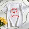Wirst du mein Valentin sein T-Shirt Frau Mann Lässig Baumwolle Grafik-T-Shirts Rundhals-Shirt Unisex Erwachsene Paar Kurzarm