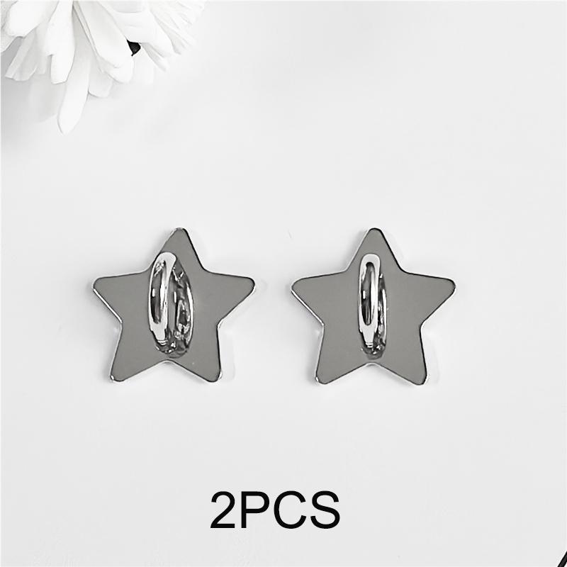 

2/3/4PCS Metal Moon Star Phone Charm Holder Self Adhesive Mobile Phone Case Finger Ring Heart Phone Case DlY Decorative