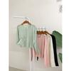 Honey J Women Puzzle Boucle Cable Knit Cardigan Square Neck  5 Colors 