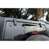 Rear Window Windshield Wiper Cover Trim Bezels For Jeep Wrangler JK 07-17 Carbon
