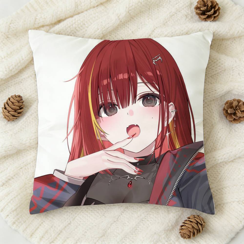 A-Akane Lize Singer Double-Sided Printed Square Decorative Cushion Cover For Sofa Living Room Home Decor