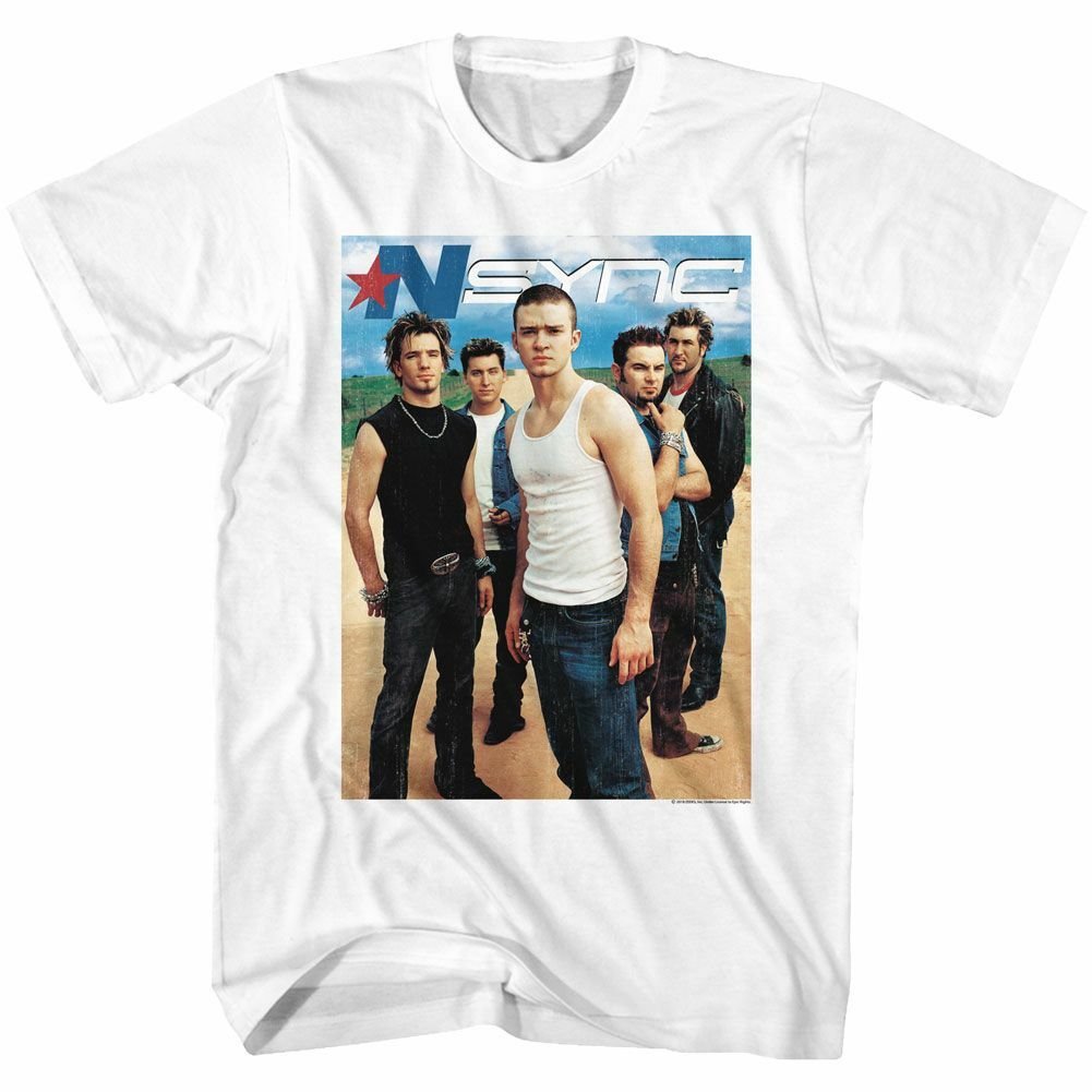 NSYNC NSYNC White Adult T-Shirt M