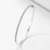 Simple Micro-inlaid Cubic Zirconia Bangle for Women Fashion Geometric  Bracelets Wedding Party Jewelry