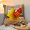 Cushion Cover  Linen  SkinFriendly Soft Decorative Case For Sofa Home Decor Funny LLarva Pillow cover