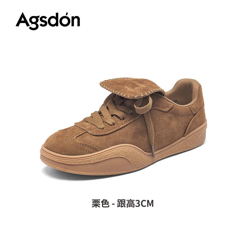 Augusteng platform German training shoes women's 2025 new summer fashion retro soft-soled sports Forrest Gump shoes casual shoes