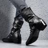 Douyin Net Red Cross -Border Boots Men 'S Pointed Boots British Korean Version Of Youth Mid -Boots Men 'S Shoes