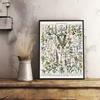 Vintage Plants Mushroom Medicine Flower Insect Butterfly Poster Paper Print Home Bedroom Entrance Art Painting Decoration