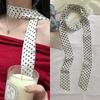 Women Narrow Long Scarf 190X4.5Cm Polka Dot Tie Bag Ribbon Headband Choker Streamer Lady Accessories