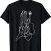 T-shirt Amoureux de Musique Classique Guitares Électro-Acoustiques