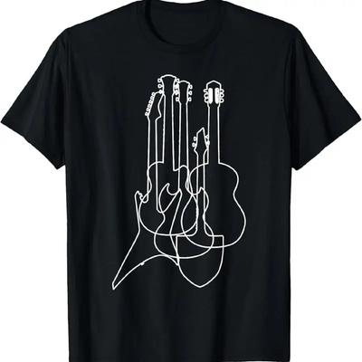 Electric Acoustic Guitars Classical Music Lover T Shirt