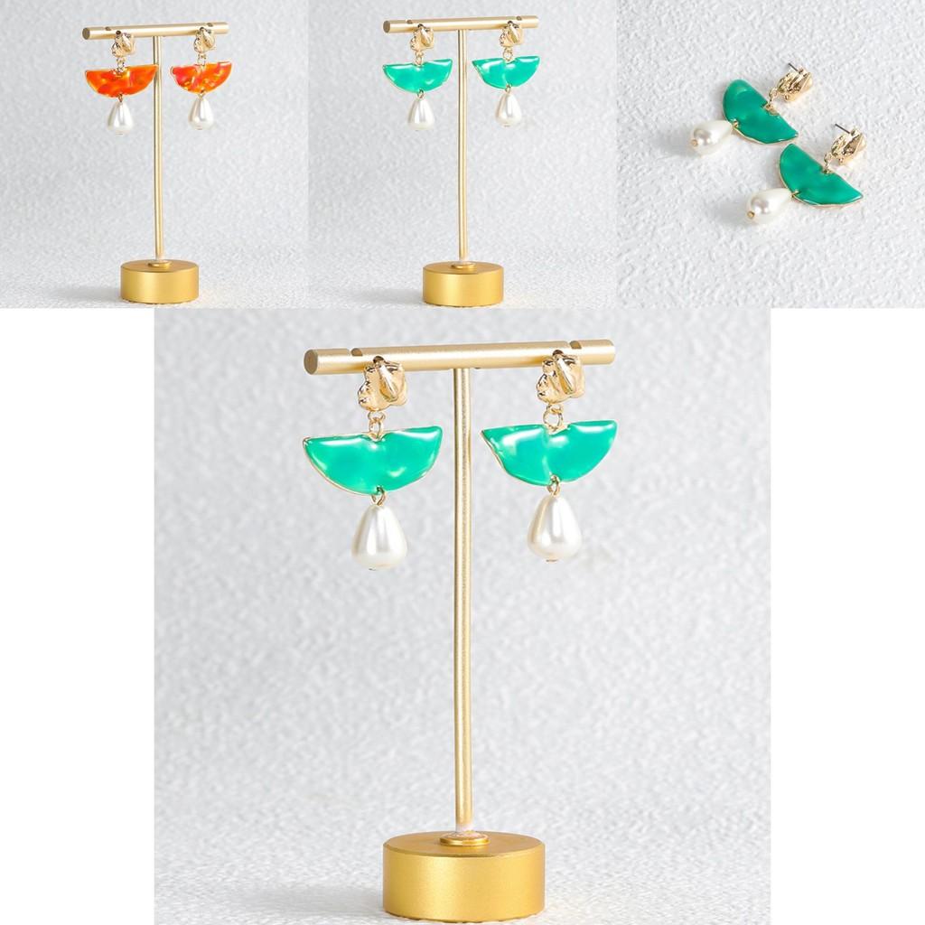 Elegant Alloy Geometric Pearl Earrings For Women Perfect For Weddings Birthdays Celebrations