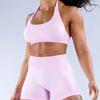 Women's Moisture-Wicking Yoga Bra and Shorts Set