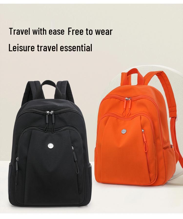 Trendy Women's Large-Capacity Nylon Backpack for High School and Travel
