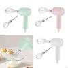 Hand Mixer Rechargable Kitchen Gadgets Cordless for Beating Whisking Light Green