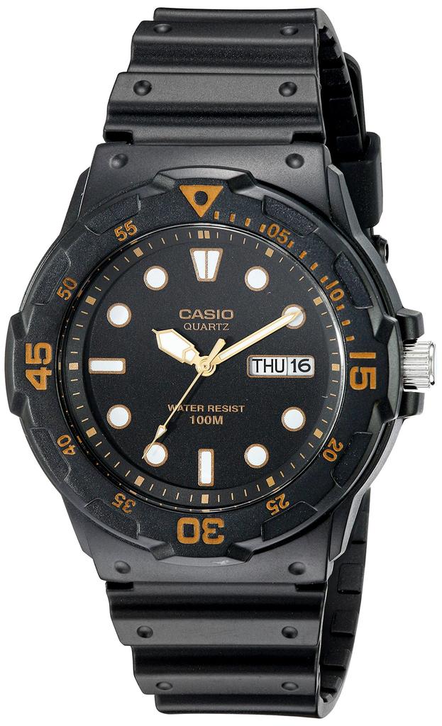 Casio Standard Analog Watch Imported Model MRW-200H-1EV, Black, Men's,