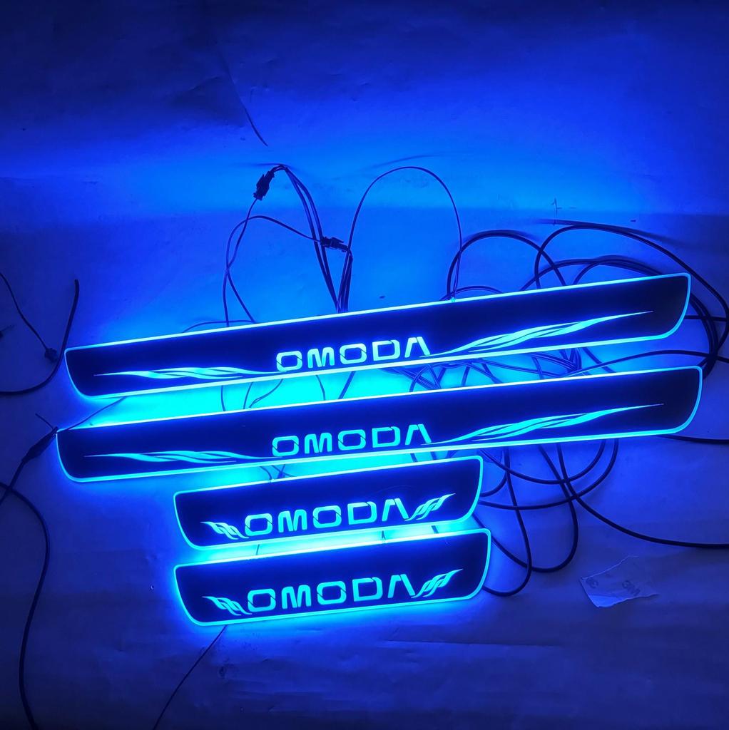 4 LED Phantom Color Sill Strips for Chery Omoda 5 Welcome Pedal