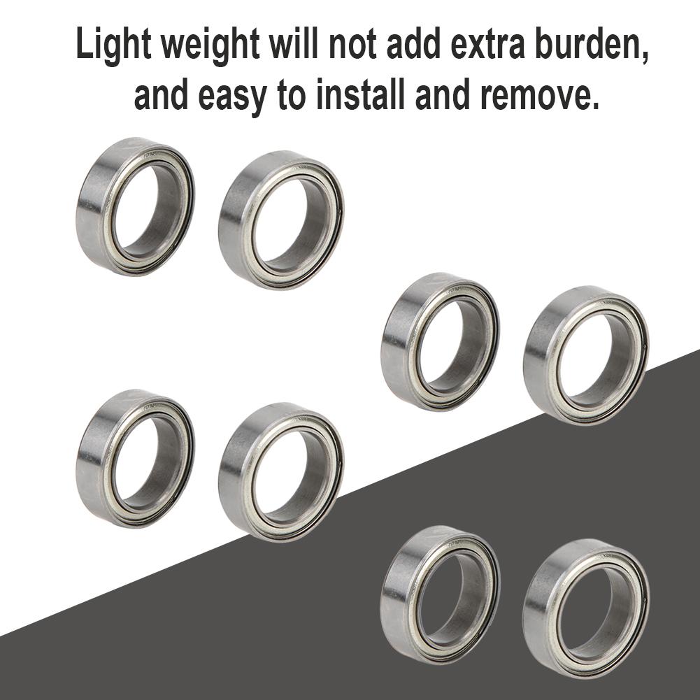 8pcs 10x15x4mm Ball Bearings Fit for HPI WR8 B021 ST MT RC Car Spare Parts AccessorySilver B030