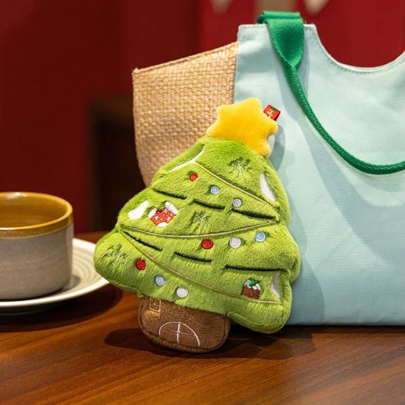 18cm Cute Snowman,Christmas Tree,Santa Claus Plush Toy Stuffed Christmas Series Soft Doll Pendant Christmas Tree Home Decoration