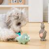 Squeaky Dinosaur Dog Chew Toy Bite Resistant Aggressive Chewer Latex Kangaroo Interactive Toy Small Dog Teething Cleaning Boredom Toy