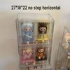 Transparent Vinyl Labubu Doll Display Storage Box for Pop Mart Figurines