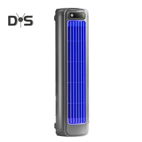 Rechargeable Tower Fan Personal Air Conditioner with 3 Speed Settings Strong Airflow Low Noise Adjustable Tabletop Electric Cooling Fan