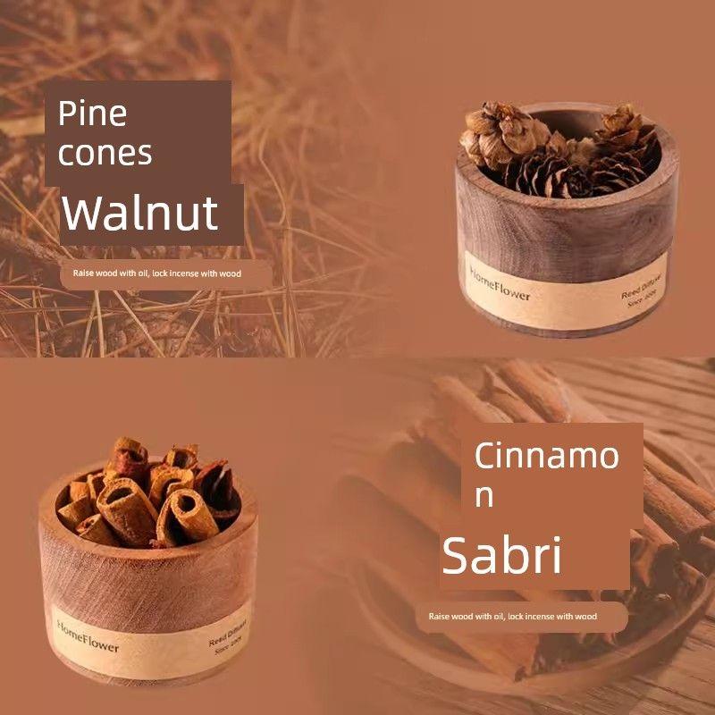 

Car Fragrant Stone Decoration Fragrance Expansion Woodware Car Aromatherapy Oil For Home Solid Wood Fragrance Decoration Car Deodorant [Pine Cone] Walnut Does Not Contain Essential Oils