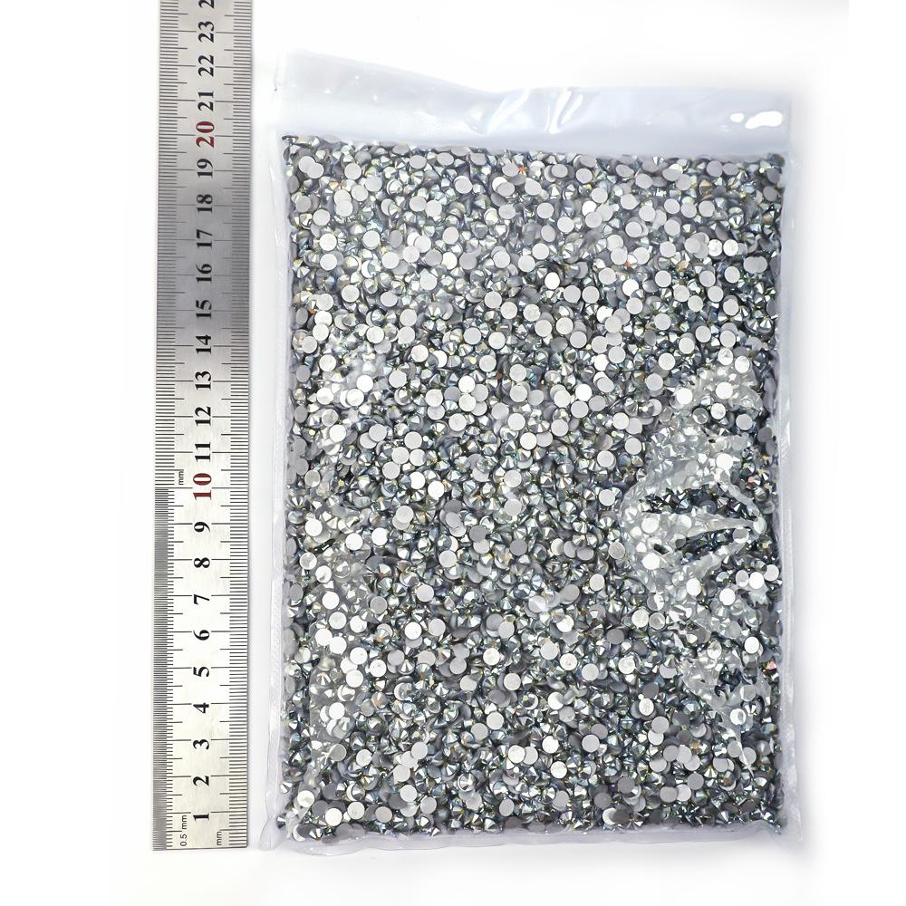Weichen Big Bag Flat Bottom Diamond Color Plated Crystal Diamond Decorative Rhinestone Diy Nail Art Glass Jewelry Accessories