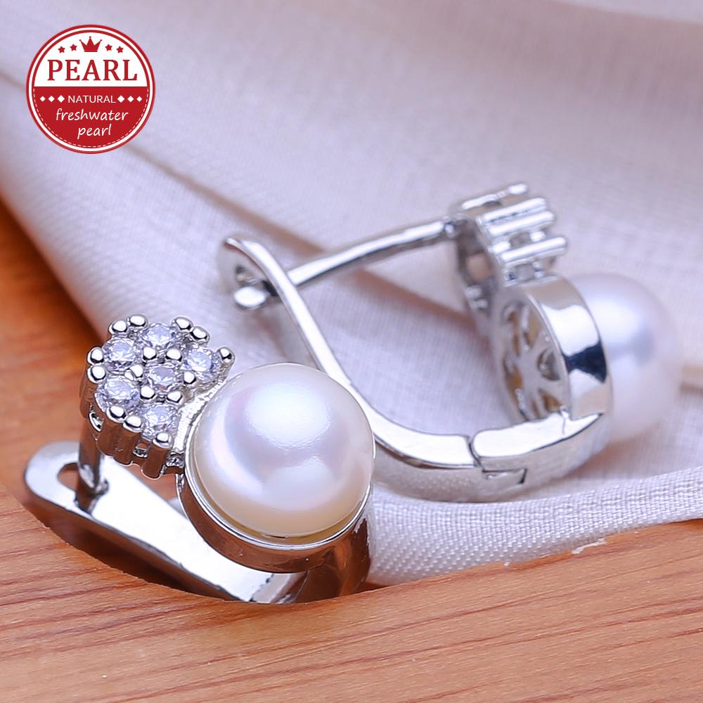 LSOOYH серьги с пресноводным жемчугом для женщин, серьги-клипсы со звездой, модные ювелирные изделия с жемчугом