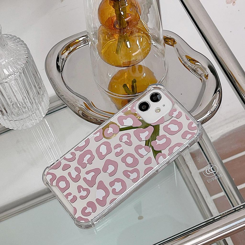 Leopard Print Mirror Case for iPhone 14 Pro Max, iPhone 15, iPhone 12, Apple 16, Huawei Nova 12, Honor 90