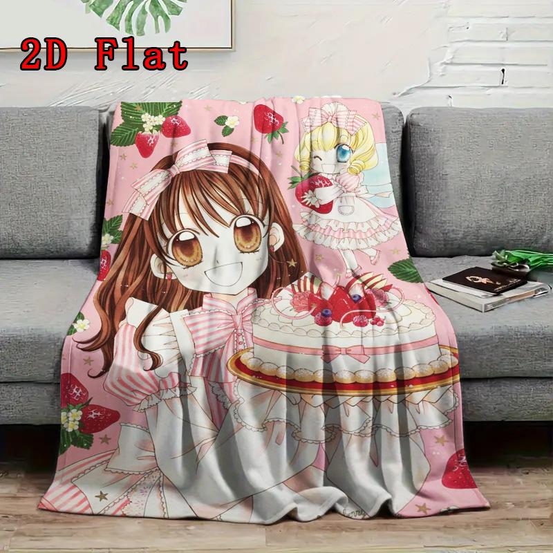 Anime Pastry Chef 2D Flat Pattern Flannel Blanket High quality All Seasons Warmth and Comfort Perfect for Christmas Gifts.NMT0928265