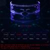 Cool Luminous LED Glasses Glowing Costume Neon Light Flashing Sunglasses Punk Goggles Cyber Future Cosplay Party Light Neon Glow