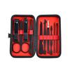 18-Piece Black Manicure Set: Nail Clippers & Art Tools