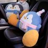 Cartoon bedside soft Animal Penguin Backrest Sofa Cushion Plush Penguin Triangle Pillow On The Bed Gifts