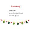 Non-Woven Christmas Bunting Flag for Store Decorations