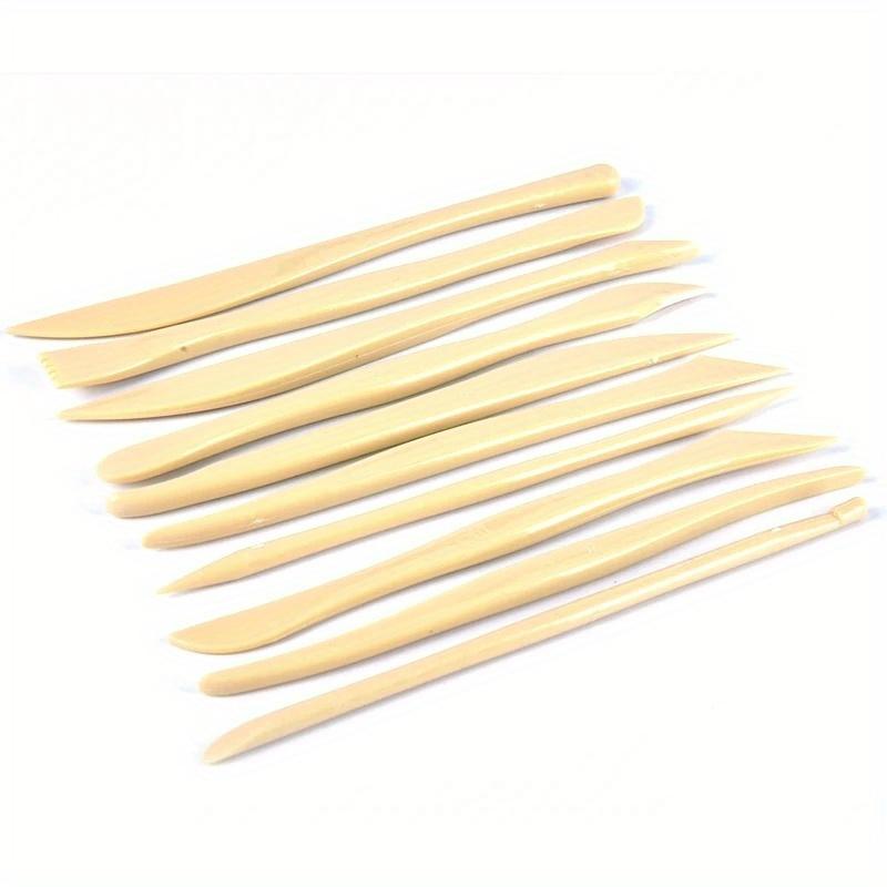 10 PCS Clay Sculpture Tool Set Carving DIY Wooden Pottery Ceramic Tools for Lovers DIY Art Craft Shaping Clay Accessories